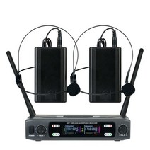 무선마이크 이동식 방송 유튜브 스마트 블루투스 마이크 v102 v410 v220 v420 전문 무선 2 채널 4 채널 노래방 vhf 50 미터 범위 홈 파티 교회, 06 V-220-B