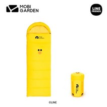 캠핑가방 Mobi Garden-프렌즈 캠핑용 침낭 후드 머리 타입 오른쪽, 02 yellow(left)