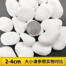 화분자갈 컬러스톤 건재상 천연 작은 흰 다육 가게 표면 화분 화분 정원 조경 장식 흰 원예용 조경용돌 자갈돌, 2-4厘米【5斤装】
