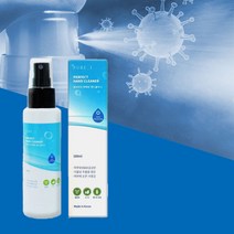 퓨어아이 핸드 크리너 휴대용 손세정제 100ml 스프레이 미니 손청결제 에탄올, 5개