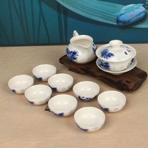 제이엘 청화백자 당초나비 개완 개합 다기세트 다도 중국다기 경덕진다기 04596-045965ea, jl365mall 본상품선택