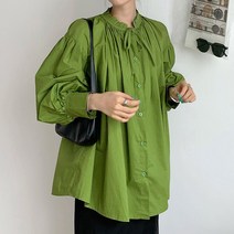 대박난박양 오버핏 셔링 블라우스