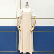 네추럴 심플 뷔스티에 베이지 원피스