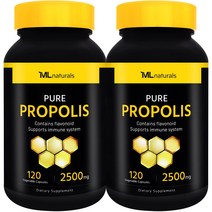 [미국빠른직구] 마이라이프 내추럴스 프로폴리스 2500mg 120정 2병