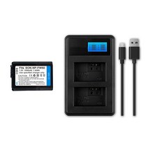 Zoom-AI 에이아이 소니 NP-FW50 배터리 호환 ZV-E10 RX10 A7II A6500 A6400, NP-FW50 1개+듀얼충전기