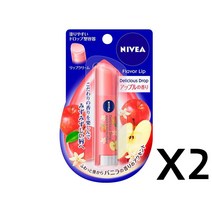니베아립밤2개세트, 사과향, 2개