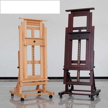 전문가용 50호 100호 이젤 미술 학원 원목 수직 수평