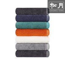 [송월타올] 송월 뱀부얀100% 아르망 호텔수건 7장, 색상:연회색