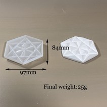 실리콘몰드 수제 석고 시멘트 금형미니 육각 실리콘 벽돌 금형 콘크리트 벽 타일 석고 코스터 시멘트, 04 04