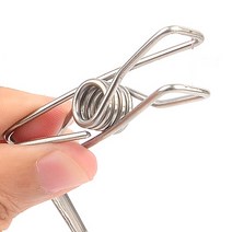 빵집게걸이 빨래 봉지 비닐 집게 스텐집게 10개, 기본