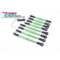 트랙사스서밋 GPM 합금 완료 타이로드-TRAXXAS 116 MINI E-REVO/MINI SUMMIT RC 업그레이드 용 9PCS, [03] green