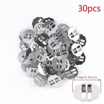 캔들만들기 DIY 양초 30pcs 나무 촛불 심지 기본 클립 금속 촛불 심지 코어 홀더, 30pcs 라운드 베이스