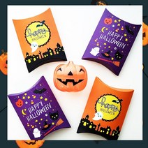 할로윈 간식 세트 할로윈사탕 어린이집 유치원 할로윈 선물 답례품, 할로윈반달상자간식세트(랜덤)