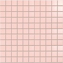 자기질모자이크타일 25mm 연핑크 무광, 1개, 핑크