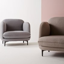 블루밍홈 루키 1인소파 패브릭 1인쇼파, 그레이