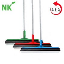 [식공구] 엔케이 회전 이중 스펀지 바닥 밀대 (50cm 봉포함) / 스퀴지 아파트 유리 물기 제거 청소 업소용 HACCP, 초록/150cm