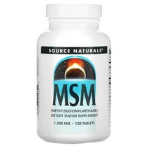 Source Naturals MSM 1000 밀리그램 120 정