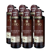 려 파주 검은콩 샴푸 800ml 약산성 탈모증상완화 뿌리볼륨 카페인, 6개