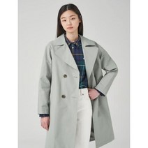 [빈폴레이디스] 면 혼방 더블 트렌치 코트 라이트 그린 BF323TC05L