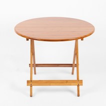 온통 YEAH 접이식 우드 원형 테이블 70X56CM 접이식테이블
