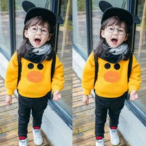 행복한초록 겨울 하하덕 상의티(남녀공용)