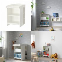 이케아 기저귀교환대 SMAGORA 스모예라 기저귀교환대/책장(선반 1개 포함) 화이트