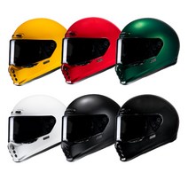 HJC V10 풀페이스 클래식 헬멧, S (55-56), 1-옐로우