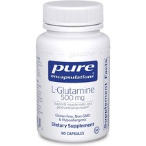 퓨어인캡슐레이션 L-글루타민 500mg 캡슐, 90개입, 1개