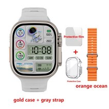 스마트워치 849mm 420*485 NFC 리로지오 intente PK ZD8, Grey-ocean Orange_49mm