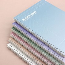 플랜비 트윈링 노트 유선노트 그리드노트 모눈노트 필사노트 캠퍼스노트, 블랭크 퓨어화이트