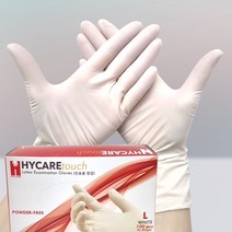 hycare touch 하이케어 터치 라텍스 장갑 진료용 의료용 덴탈 글러브 XS L