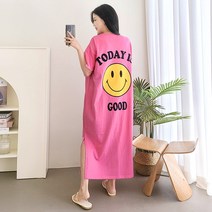 슈가언니 굿스마일 빅사이즈원피스 오버핏원피스 루즈핏원피스 반팔티 롱티셔츠 겨울원피스 홈웨어 반팔롱원피스 반팔 티셔츠 여자반팔 여성반팔 봄원피스 롱원피스 여름 원피스