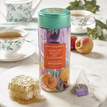 포트넘앤메이슨 살구 허니 라벤더 인퓨전 티 15티백 Apricot Honey & Lavender Infusion Tin 30g 30g 3통