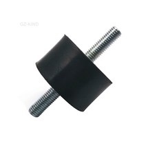 방진고무패드 고무발 스프링 진동 방지 M8x23mm 더블 스레드 남성용 고무 진동 방지 마운트 1 개 사일런트