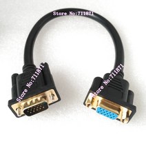 30cm 수 암 VGA D-Sub 연장 케이블 숏 15P 수-암 HDB15 연장선, 한개옵션0