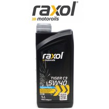 락솔 엔진오일 5W40 합성오일 합성엔진오일 자동차엔진오일 겸용, 1개, RAXOL TIGER C3 5W40