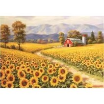 세진 NEW 보석십자수 제품 72가지 신제품 새로운 취미생활 보석 십자수 보석십자수, 34x44 농장의 해바라기