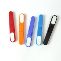 [앵콜스] 컬러풀 안전캡 쪽가위 가위 문구재료 실자르는가위, 컬러풀 뚜껑쪽가위 : 낱개(색상랜덤)