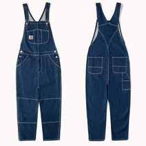 Carhartt carhartt 멜빵 남성과 여성 커플 멜빵 바지 봄과 가을 느슨한 스트레이트 원피스 청바지