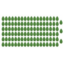 110pcs 식물 클립 등반 식물 벽 정착물 클립 자체 접착 식물 고정 후크 녹색 잎 모양의 정원용 클립, 하나, 초록