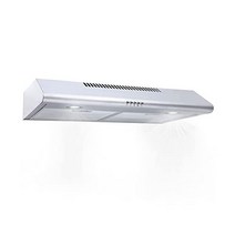 스테인리스 스틸 레인지 후드 76 2cm(30인치) KITCHENEXUS 200 CFM 언더 캐비닛 범위 덕트/덕트리스 컨버터블 덕트 LED 조명 재사용 가능한 필터 및 3단 속도, 30 inch+200CFM