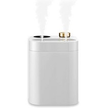 Fanximan Portable Cordless Small Humidifier - Battery Operated Cool Mist Plant Air Humidifiers USB, Pearl White