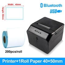 감열 스티커 프린터 자체 접착 미니 라벨 메이커 기계 라벨링 블루투스 30-40mm 용지 안드로이드 IOS, [05] BT USB Add 40x50Roll, [04] 영국 플매트 카펫 매트 카펫 매트 카펫 러그