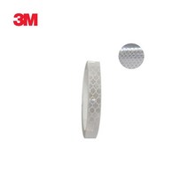 빛나는 흰색 얇은 반사띠 테이프 10mm 차량용테이프 야간운전 반사스티커