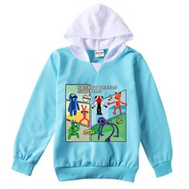 레인보우 프렌즈 옷 Rainbow Friends Pullovers for Kids Clothes Boys Thin Hoodies for Spring Autumn Teen Girls