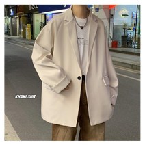 남자 오버핏 싱글 블레이저 재킷