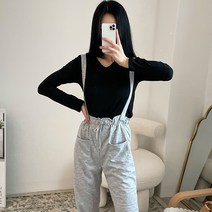 스키니어 1+1+1+1 데일리 기모 라운드넥 V넥 블랙 화이트 4종류 세트 긴팔티 이너티셔츠 겨울티