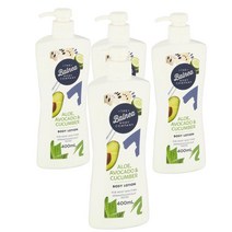 발네아 호주 Balnea Body Lotion 알로에 아보카도 & 큐컴버 바디로션 400ml, 4팩