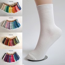 [당일발송] Ksox 베이직 골지양말 84컬러 중장목 면양말 데일리 잔골지 여성 패션양말 국산 케이싹 케이삭