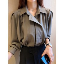 김비서블라우스 봄 벌룬 여름 왕리본 곱창 블라우스 4 5 월 결혼식 하객룩
